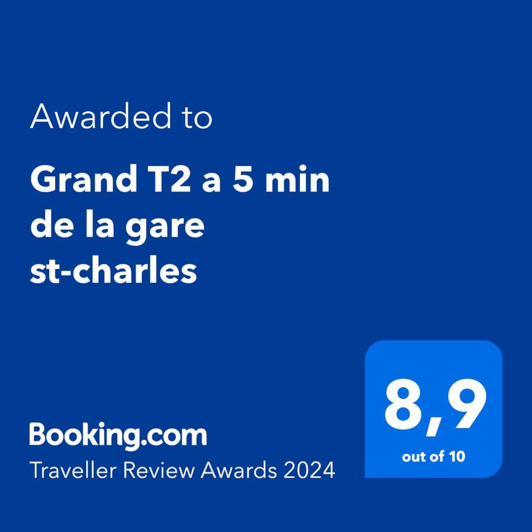 Grand T2 Climatise A 5 Min De La Gare St-Charles - Vieux Port Apartment Marseille Exterior photo